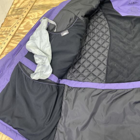 L.L. Bean Women’s Rugged Ridge Ski Jacket Full Zip Primaloft Purple Petite L - Picture 10 of 15